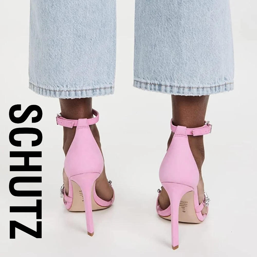 SCHUTZ Linsey Club Rose Size 7 Pink